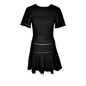 NWT Finders Keepers Short Sleeve Black Dress XS